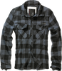 CHECK LONG SLEEVE SHIRT - BLACK/GREY- BRANDIT