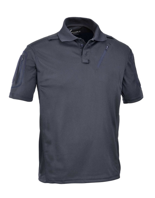 POLO T-SHIRT WITH POCKETS - "ADVANCED TACTICAL" - DEFCON 5® - NAVY BLUE
