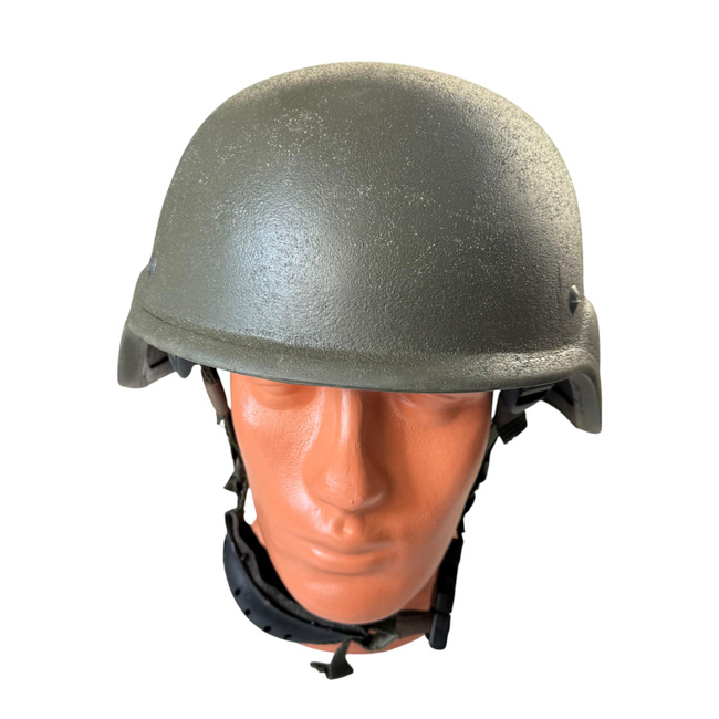 Ballistic Protection Helmet - Kevlar - Romanian Armed Forces Military Surplus - Olive Drab Green - Like New