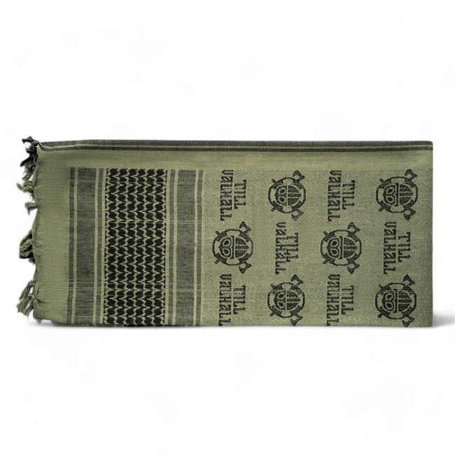 SHEMAGH SCARF - TIL VALHALL - OLIVE/FEKETE - M-TAC