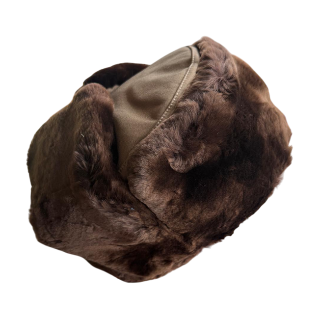 Szőrme sapka, szovjet időszak, felesleges román hadsereg - Barna