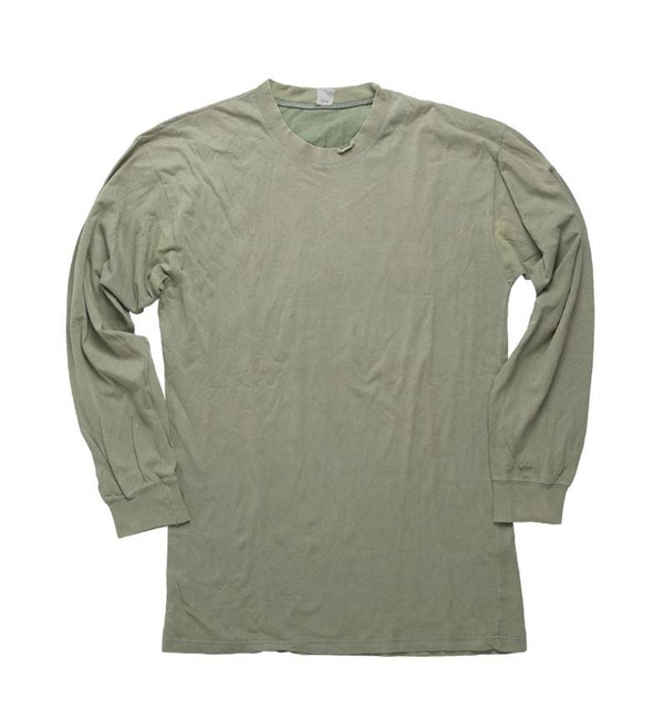 LONG SLEEVE UNDERSHIRT - OD - CZECH MILITARY SURPLUS - USED