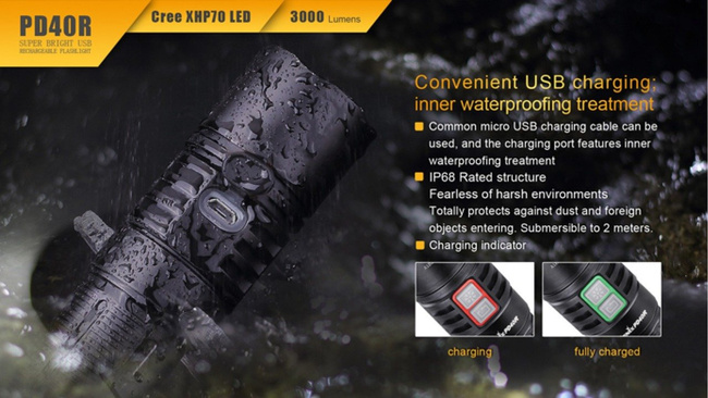 ZSEBLÁMPA "PD40R" - FENIX