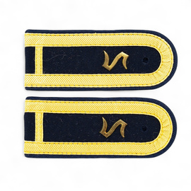 Pair of vintage ranks for epaulettes – officer cadet, 1st year of study – military surplus from the East German People’s Navy (GDR – NVA Volksmarine) – like new