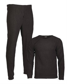 FLEECE ALSÓNEMŰ SZETT KEREK GALLÉRRAL - Mil-Tec® - FEKETE