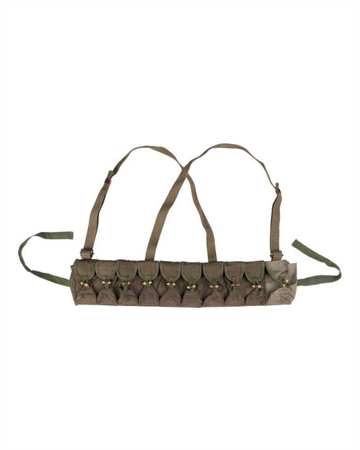 Vietkong lőszeröv - olajbogyó - Haditechnikai feleslegek - használt