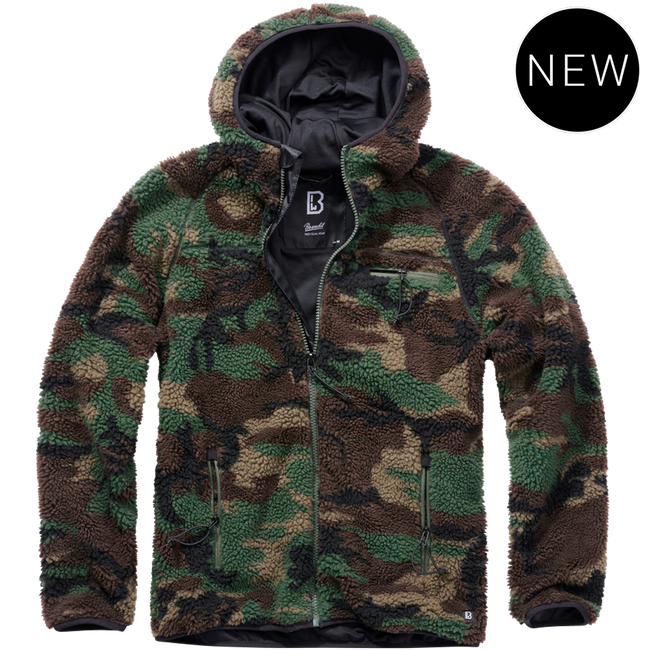 KABÁT "TEDDYFLEECE" IGNÁL - WOODLAND - BRANDIT