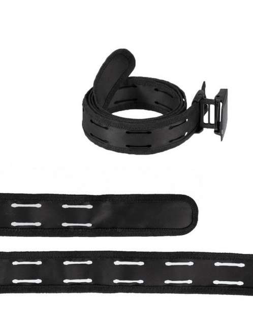 LASERCUT BELT WITH YKK® QUICK RELEASE BUCKLE - Mil-Tec® - BLACK