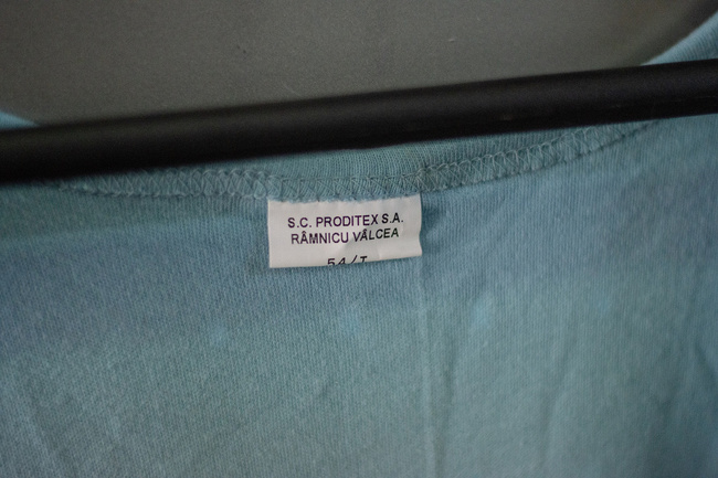 Light blue undershirt - Romanian Military surplus - Used