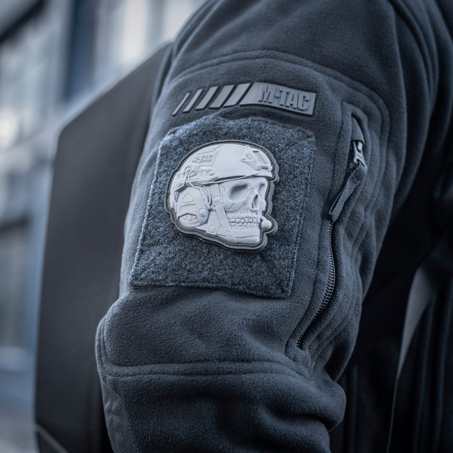 OPERATOR SKULL JELVÉNY - 3D PVC - SZÜRKE - M-TAC