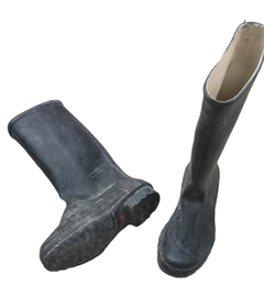 Gumicsizma - Római hadsereg katonai felesleg - Fekete - Használt - Használt