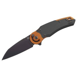 ZSEBKÉS METAMORPHOSIS WHARNCLIFFE M390 ALUMINUM BLACK & ORANGE PVD - FOX KNIVES