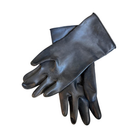 Gumi védőkesztyű - Román hadsereg katonai felesleg - Fekete - Használt