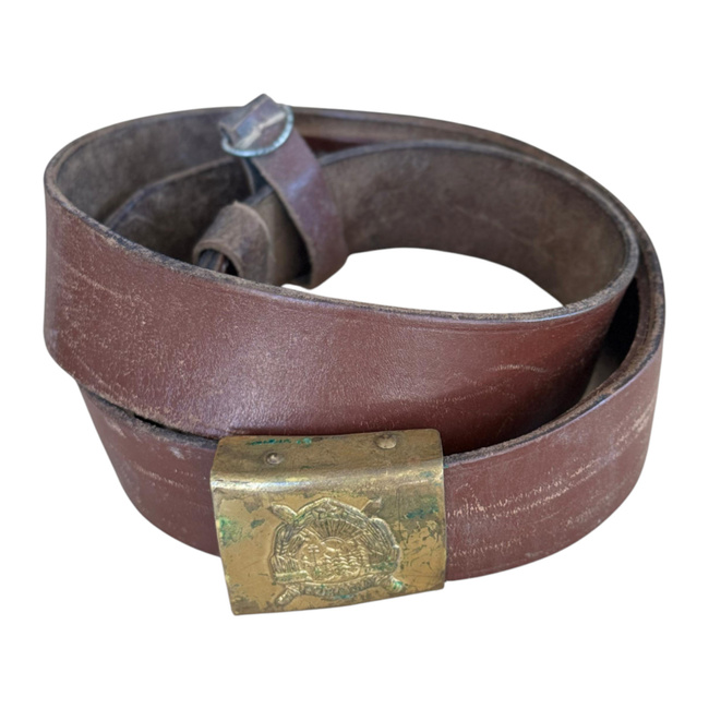 BŐR ÖV ARANY CSATTAL - KATONAI TÖBBLET ROMÁN HADSEREG - HASZNÁLT