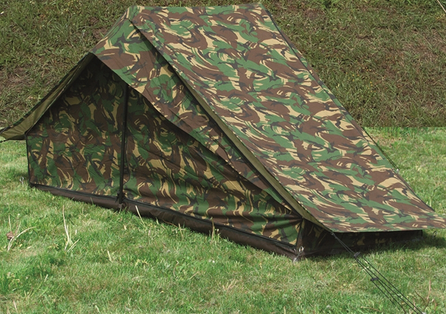 Dutch Camo 1-man Tent W.groundsheet Used