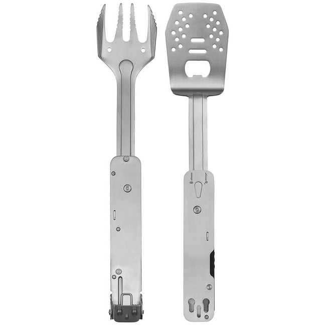 TÖBBFUNKCIÓS BBQ ROXON SZETT "MBT MINI" - 4 IN 1 - SILVER