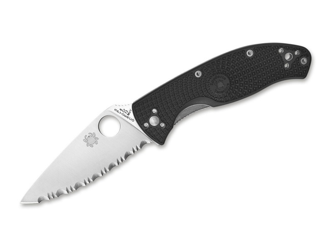 TENACIOUS LIGHTWEIGHT SERRATED POCKET KNIFE -  SPYDERCO