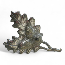 Hunting Hat Pin - Oak Acorn - Silver
