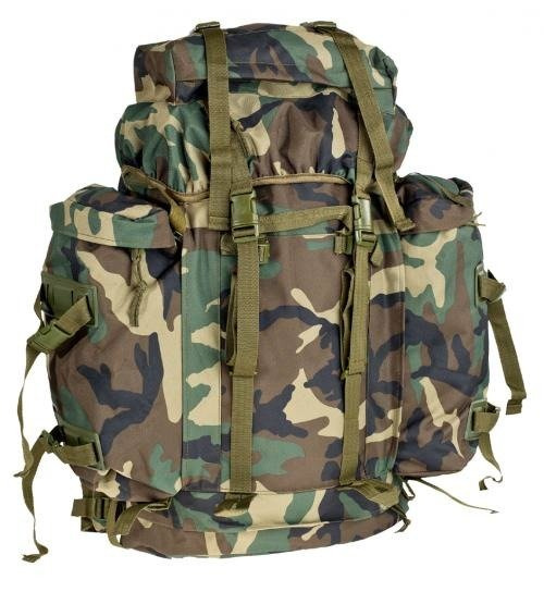 HÁTIZSÁK GERMAN MOUNTAIN BACKPACK 80 L WOODLAND CAMO