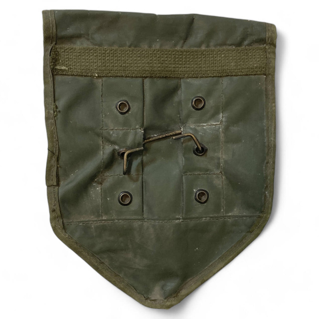PROTECTION COVER FOR FOLDABLE SHOVEL - BELGIAN ARMY MILITARY SURPLUS - OLIVE GREEN - USED