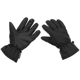 TÉLI KESZTYŰ, PUHA HÉJ, FEKETE, 3M™ THINSULATE™ BÉLÉSSEL - MFH