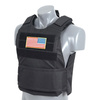Standard Tactical Vest with Soft Dummy Ballistic Inserts - Delta Soft Body Armor - Black - 8FIELDS