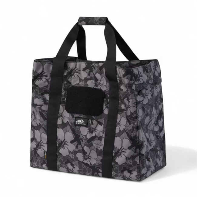 FIELD TOTE BAG - 55L - CORDURA 500D - DETACHABLE SHOULDER STRAP - INTERIOR ORGANIZER - HISTORICAL PRINT - DARK OPS - HELIKON-TEX