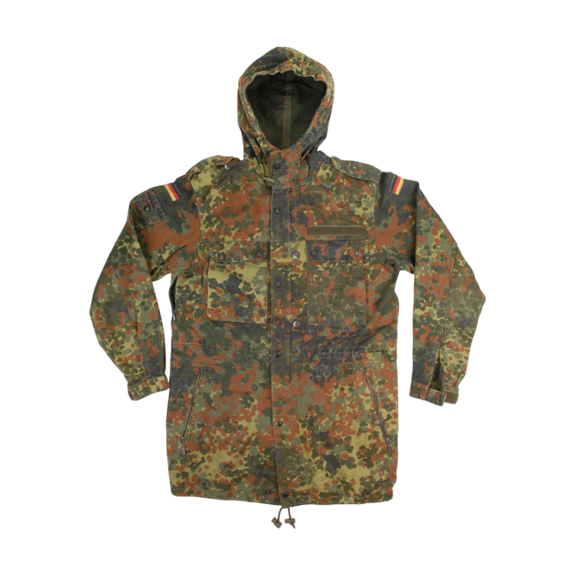 PARKA JACKET - NÉMET HADSEREG TÖBBLETÁRÁZAT - FLECKTARN CAMO - HASZNÁLT