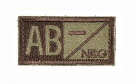 TAPASZ VÉR TÍPUSOK VELCRO (AB- NEGATIVE) 5 x 2,5 CM BARNA/O.D.