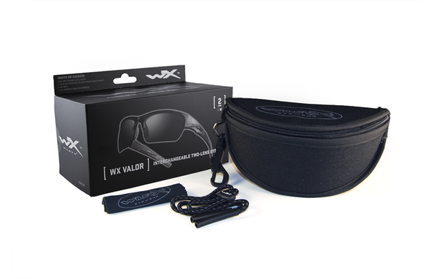 Szemüveg - Wileyx - VALOR Polarized Smoke Grey Matte Black Frame