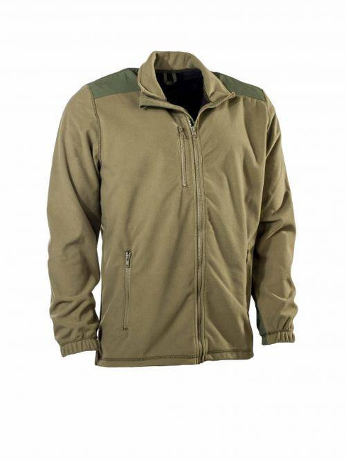 FLEECE JACKET - BELGIUM ARMY MILITARY SURPLUS - OD GREEN - LIKE NEW