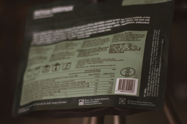 TACTICAL FOODPACK - TONHALAS TÉSZTA - MILTEC