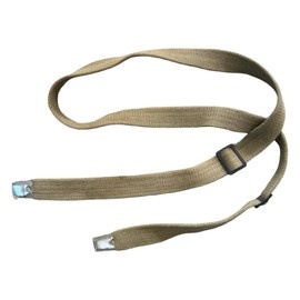 FEGYVERHEVEDER - KHAKI - 170 CM - ROMÁN HADSEREG KATONAI FELESLEG - JÓ ÁLLAPOTÚ