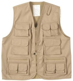 KHAKI HUNTING- & FISHING VEST