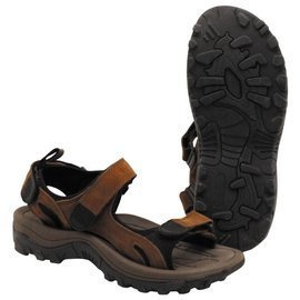 SANDALS - BRITISH ARMY MILITARY SURPLUS - BROWN - USED