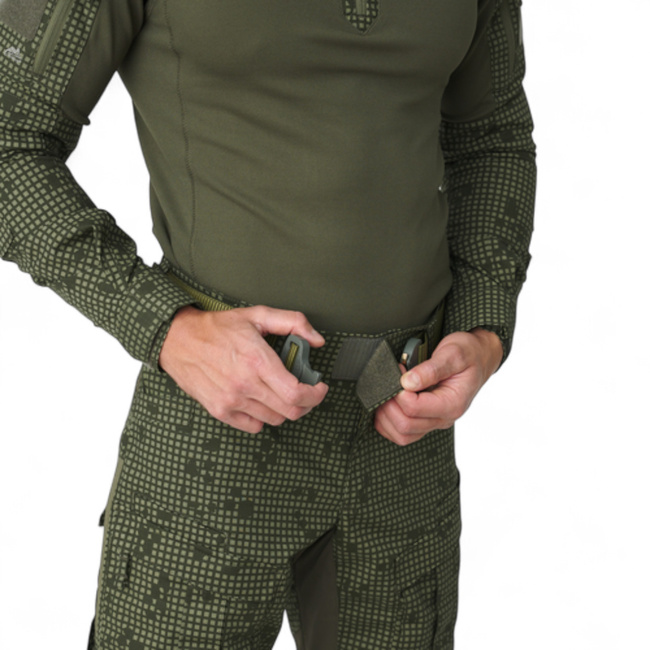 MCDU taktikai nadrág - PolyCotton Stretch Ripstop - Sivatagi éjszakai terepszín / Olíva zöld