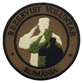 Hímzett önkéntes tartalékos embléma - A becsület és elkötelezettség jelvénye - khaki