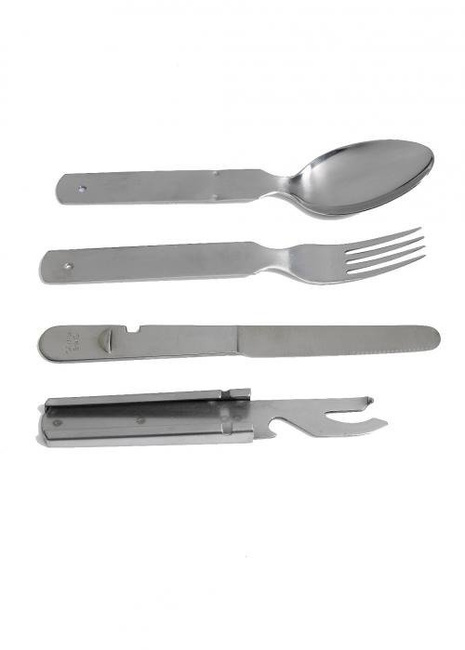 KONYHAI KÉSZLET GENUINE GERMAN ARMY HEAVY STAINLESS STEEL 4 DB CHOW KIT