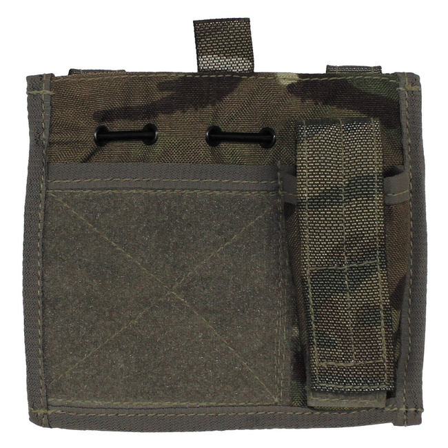 COMMANDER OSPREY MK IV IDENTITY PANEL WITH VELCRO AND POCKET - MTP CAMOUFLAGE - BRITISH ARMY - 18 x 16 cm - USED