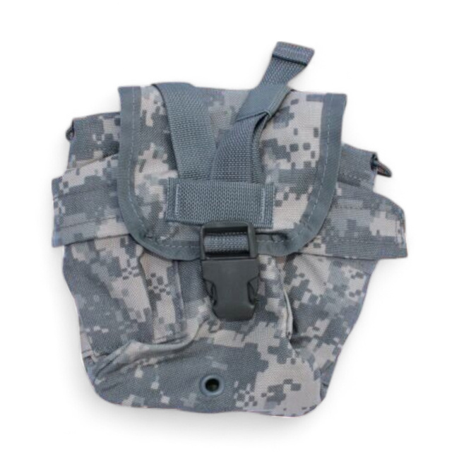Molle pouch for water bottle - US Army military surplus - ACU camouflage - Used