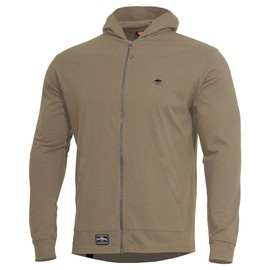 Pulóver - Metaluxe® cipzáras - "AGIS RING SPUN" - PENTAGON® - COYOTE