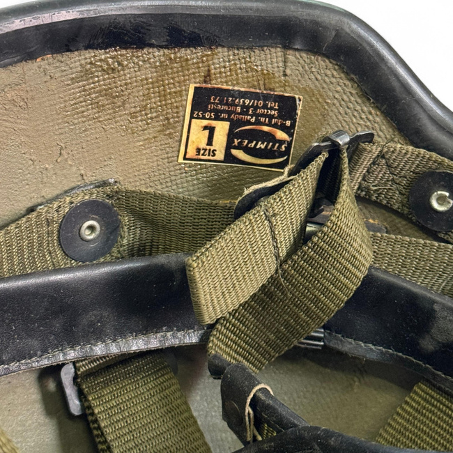 Ballisztikus sisak - Román Hadsereg katonai surplus - Olíva zöld - Használt / Dekoráció