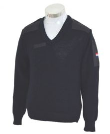 PULÓVER DUTCH ARMY BLUE V-NECK COMMANDO SWEATER