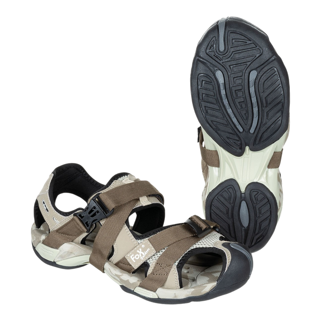 Trekking Sandals, desert, clip closure