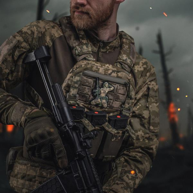 TACTICAL GIRL TATTOO TRIDENT MM14 JELVÉNY - 3D PVC - MULTICOLOR - M-TAC