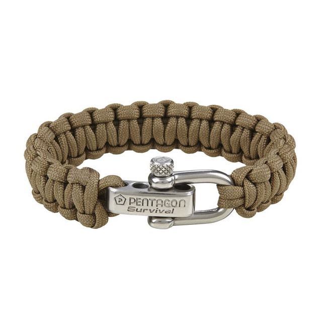 Pentagon 2.0® Survival ParaCord Karkötő - Coyote