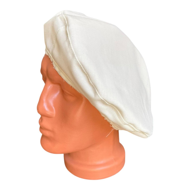 Textil huzat sapkához/sisakhoz - Univerzális méret - Magyar Honvédség katonai felesleg - Törtfehér/Krém - Jó állapotban