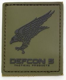 Tapasz, embléma - DEFCON 5 LOGO - Zöld