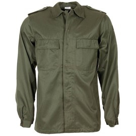 BDU TEREP KABÁT - BELGA HADSEREG KATONAI FELESLEG - OD ZÖLD - MINT ÚJ