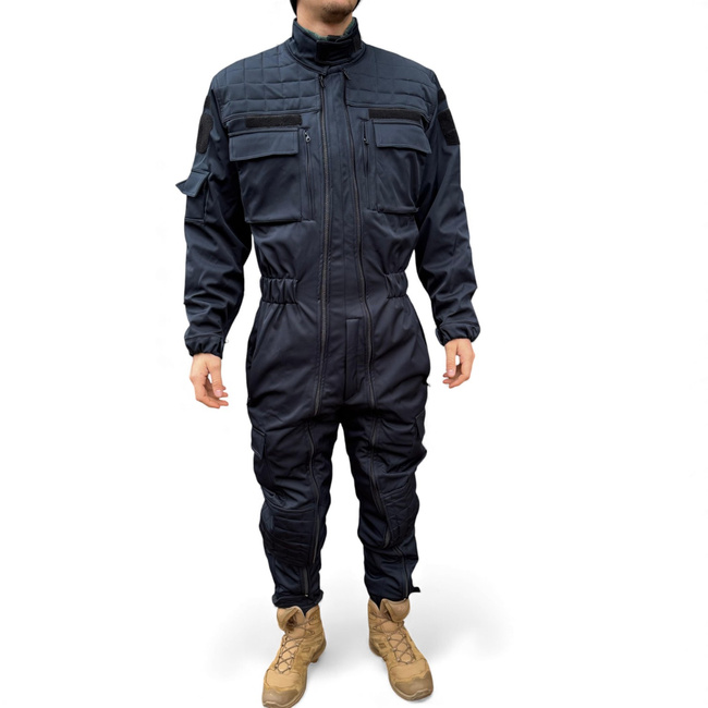 Téli Softshell Overall Csendőrök Számára - JANDARMERIA Felvarróval És Nemzeti Trikolór Jelvénnyel - Sötétkék - Lecter Tactical